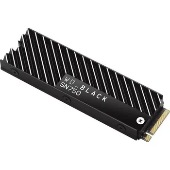 Ukládání dat WD BLACK SSD NVMe 2000GB PCIe SN750, Gen3 8 Gb/s, (R:3400, W:2900MB/s)+Chladič
