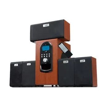 Genius repro SW-HF 5.1 6000, 200W RMS, LCD displej, dark wood