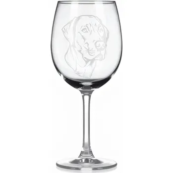 Sklenice Sklenice na víno s gravírovaným motivem – Cirneco dell'Etna