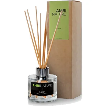 Aroma difuzér Ambinature Tyčinkový difuzér SAILOR MIKADO 100 ml Černá