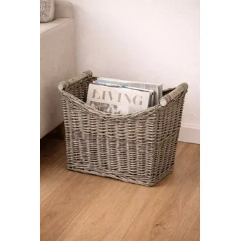 Úložný box MISDA Stojan na noviny 17-0132, 39 × 18 × 22 cm (celková výška 29 cm)