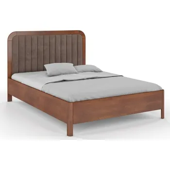 Postel Zvýšená postel z masivu buk Modena Rozměr: 120x200, Odstín moření: Ořech, Čalounění: 2306