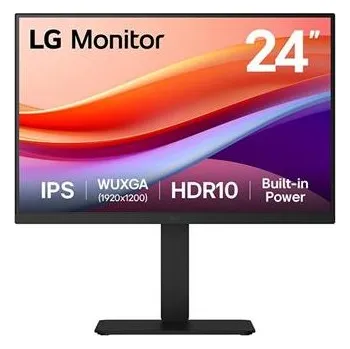 Počítač LG MT IPS LCD 23,8" 24BA55W-B - IPS panel, 1920x1200, 75Hz, HDMI, DP, USB 2.0, repro, pivot
