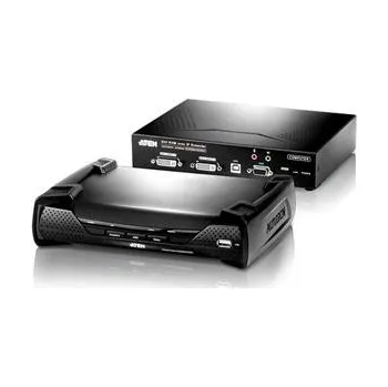 Počítač ATEN Zařízení pro ovládání DVI KVM Dual View OverNet, rack, RS-232, více počítačů, více ovládacích míst