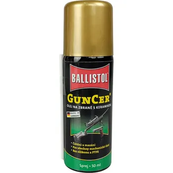 Čištění zbraně Ballistol GunCer olej na zbraně s keramikou ve spreji 50 ml