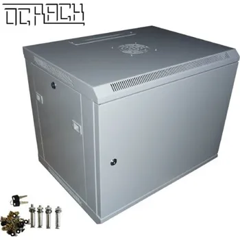 modulární přístroj a rozvaděč OCRACK 19" OCC-09U-4P rozvaděč nástěnný 9U/450mm plechové dveře