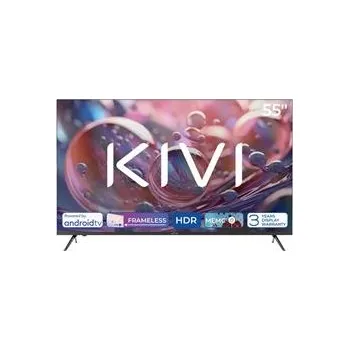 Televizor KIVI - 55', UHD, Android TV 11, Černý, 3840x2160, 60 Hz, rep. 2x12W, 76 kWh/1000h , BT5.1, HDMI 4x, USB 2x