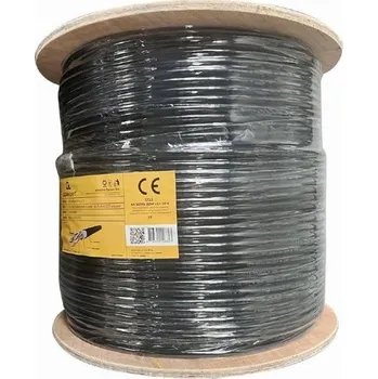 Síťový kabel Gembird LAN kabel CAT6, UTP, outdoor, AWG23, 305 m, černý