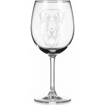 Sklenice Sklenice na víno s gravírovaným motivem – Skotský jelení pes – 2