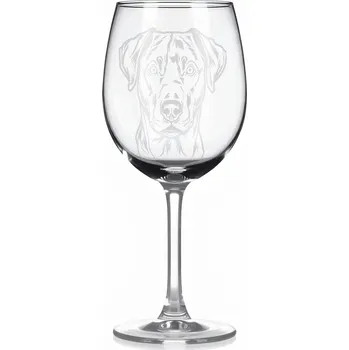 Sklenice Sklenice na víno s gravírovaným motivem – catahoula heeler