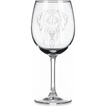 Sklenice Sklenice na víno s gravírovaným motivem – Rhodéský ridgeback – 3
