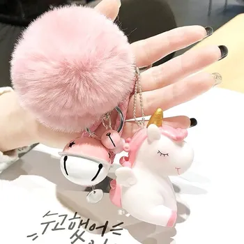 Camerazar Přívěsek na klíče s jednorožcem Bambulka