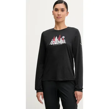 Pánská móda Tričko s dlouhým rukávem Columbia Ruby Springs 2135241 černá 99X, vel. M