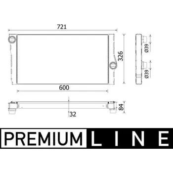 Autodíl Chladič, chlazení motoru MAHLE CR 957 000P