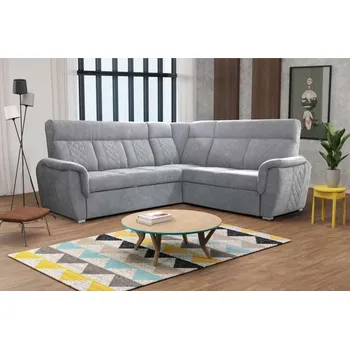 Sedací souprava Rohová rozkládací sedací souprava Boston - světle šedá Varianta: Pravá