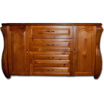 Komoda Komoda masiv borovice - Ludvík (140x90) Odstín: Bílá krycí barva