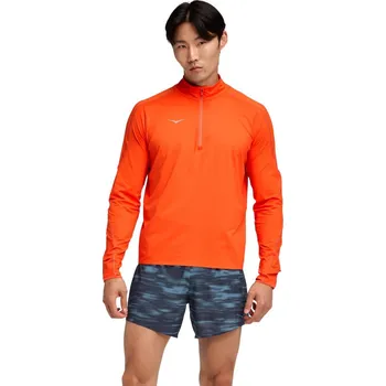 Pánská mikina Hoka GlideTech Quarter Zip M 1164156-LVA - lava S