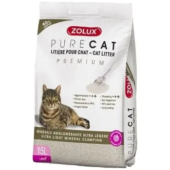 Zolux Podestýlka Purecat Mineral Premium Zolux, 15 l