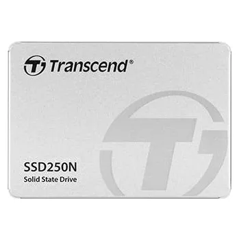 Pevný disk TRANSCEND SSD250N 1TB NAS SSD disk 2.5'' SATA III 6Gb/s, 3D TLC, Aluminium casing, 560MB/s R, 480MB/s W, stříbrný