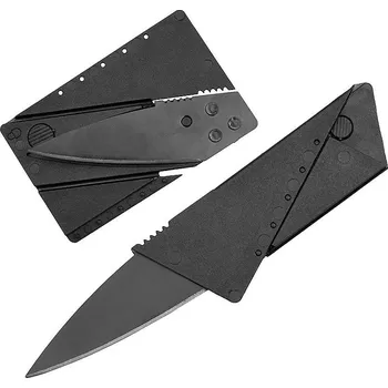 Bojový nůž Nůž skládací v kartě ČERNÝ