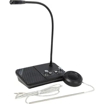 Elektronika XtendLan XL-PMAVE350 přepážkový mikrofon, samostatné tlačítko MUTE a regulace hlasitosti pro každý z mikrofonů