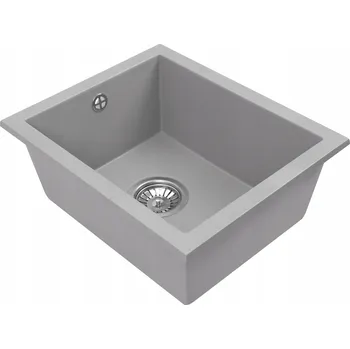 Granitový dřez Jednokomorový granitový dřez Brenor Junit 38, šedý