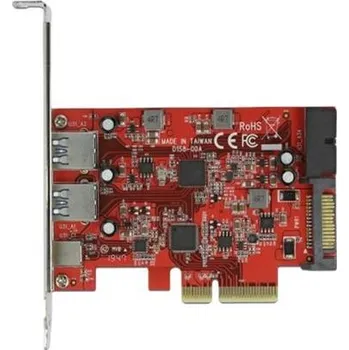 Delock PCI Express x4 Karta na 1 x externí USB Type-C™ samice + 2 x externí USB Typu-A samice SuperSpeed USB 10 Gbps