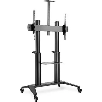 Televizní držák DIGITUS Collaboration Trolley / TV Presentation Cart , 70-120" 140 kg max., černý VESA 200, 400, 600, 800, 1000