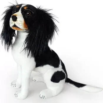 plyšák Plyšový pes King Charles Spaniel černý 53cm (Plyšová hračka)