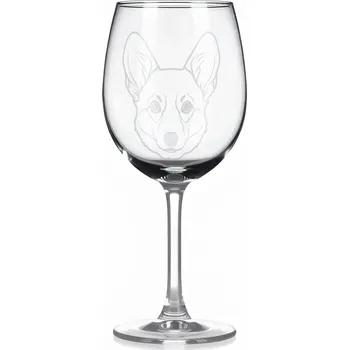 Sklenice Sklenice na víno s gravírovaným motivem – Korgi