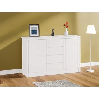 Komoda Buková komoda Timo IV - bílá