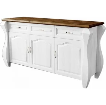 Komoda Komoda Ludvík 3D3S - masiv borovice Odstín: Olše