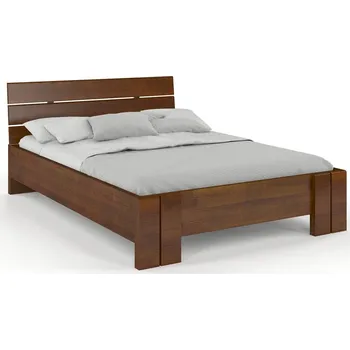 Postel Zvýšená postel z masivu borovice Arhus Rozměr: 120x200, Odstín moření: Ořech