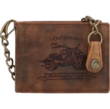 Peněženka Pánská kožená peněženka Motorka Tristan, hnědá