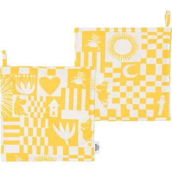 Chňapka Arabia Finland, Kuchyňské chňapky Arabia Finland Mumínci Party žluté 2 ks - Formadore