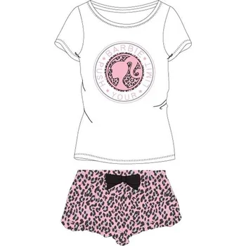 Dámské oblečení E plus M • Dámské krátké bavlněné pyžamo Barbie L Bílá