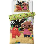 Carbotex • Bavlněné ložní povlečení Zajíček Bing a Slonice Sula ve školce - 100% bavlna - 70x90 cm + 140x200 cm