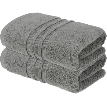 LIVARNO® Froté ručník Zero Twist, 50 x 100 cm, 500 g/m2, 2 kusy (šedá)