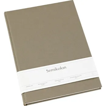 Diář Semikolon, Notes Uni Classic A4, hladký, hnědošedý - Formadore