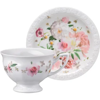 Stolování Rosenthal, Šálek na kávu Maria Růže s podšálkem 180 ml - Formadore