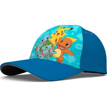Módní doplněk EUROSWAN • Dětská kšiltovka Pokémoni - Pikachu, Bulbasaur, Charmander a Ivysaur 52