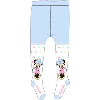 E plus M • Dětské / dívčí punčocháče Minnie Mouse se srdíčky - Disney Světle modrá 116 / 122