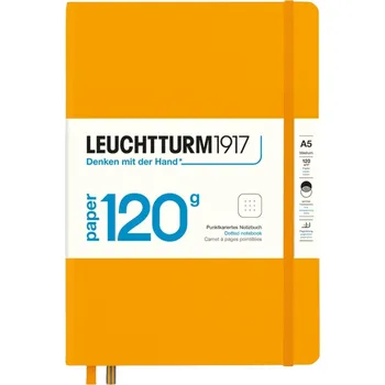 Diář Leuchtturm 1917, Tečkovaný zápisník v tvrdých deskách Edition 120 A5, 203 stran, oranžový, 120 g/m² - Formadore