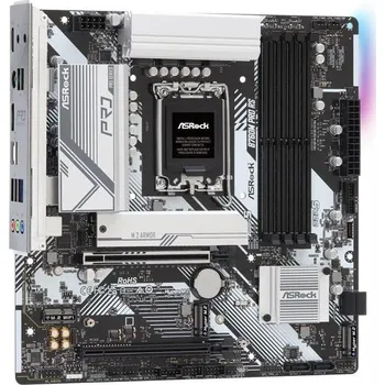 Základní deska ASROCK B760M PRO RS (intel 1700 12+13gen, 4xDDR5 7200MHz, 4xSATA3, 3x M.2, HDMI+DPort, 1xGLAN, mATX)