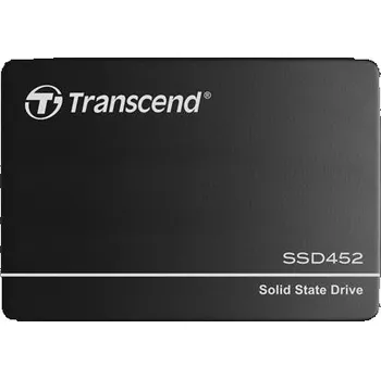 Pevný disk TRANSCEND SSD452K2 256GB Industrial (3K P/E) SSD disk 2.5" SATA3, 3D TLC, Aluminium case, 560MB/s R, 520 MB/W, černý
