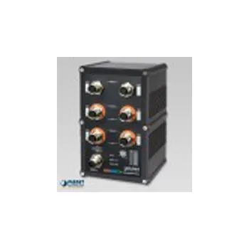 Počítač Planet IGS-604HPT-M12, vodotěsný PoE switch 6x 1000Base-T / 4x PoE 802.3at 140W, EN50155, IP67,-40 až 75°C