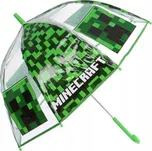 Fashion.uk • Dětský transparentní deštník Minecraft Creeper – průměr 67 cm