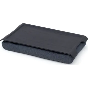 Bosign, Tác Mini Laptray vrbový s protiskluzovým povlakem s šedým polštářem černý matný - Formadore