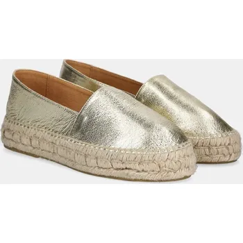 Dámské baleríny Kožené espadrilky Answear.LAB 25YU107.1 zlatá 10Y, EUR 39