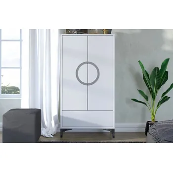 Komoda Bílá vysoká komoda Eva